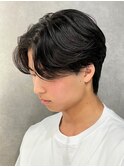 センターパートニュアンスパーマ韓国カルマパーマコンマヘア