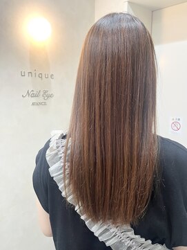 ユニック コウベ(unique KOBE) オレンジブラウン×暖色×髪質改善カラー×神戸三宮