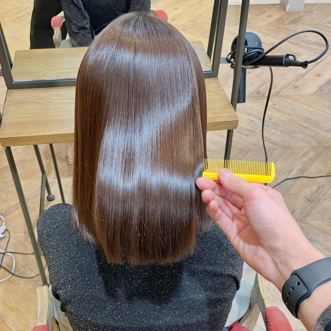 髪質改善/縮毛矯正/ストレート/ブラウンカラー/20代/30代/40代