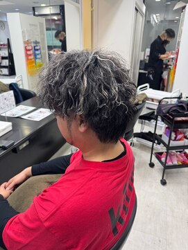 アイズ 本厚木(AIZU) メンズパーマ メッシュ