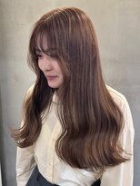 エンター 天神店(ENTER)&nbsp;透明感カラー/モカブラウン/レイヤーロング/ENTER 天神店