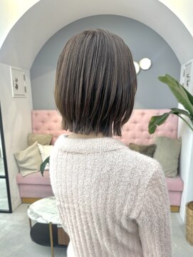 サンド 大阪梅田(sand) 似合わせカット韓国ボブくびレイヤーメルティカラー大阪