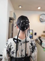 かぐや姫 エルモード フェレ美容室 行徳店&nbsp;卒業式の着付け、ヘアーセット