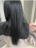 乾かすだけでキマる髪/ケアカラー地毛風グレーブラック
