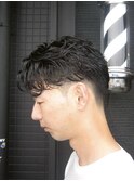 ニュアンスパーマ×マッシュフェードモテ髪ナチュラルパーマ