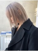 ハイトーンボブ/ケアブリーチ/顔まわり/髪質改善/前髪/学割/仙台