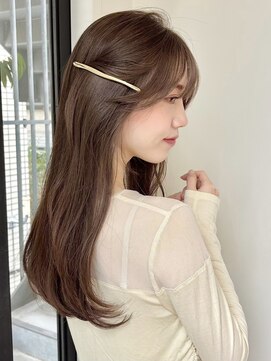 ローネス ギンザ(LONESS ginza) ロングレイヤー/小顔カット/ナチュラルブラウン/透明感カラー