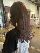 ムード マグ レーベル 南松本(MOOD Mag Label)&nbsp;大人韓国風レイヤーカットローズブラウン◎秋の小顔ミディ