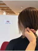 インナーカラー,ホワイトベージュ,ベージュ系,ウルフ【草加】