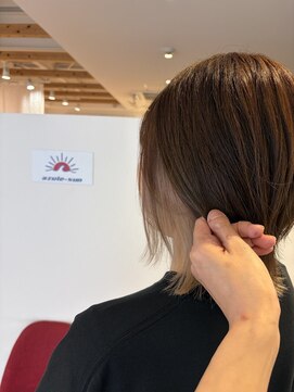 インナーカラー,ホワイトベージュ,ベージュ系,ウルフ【草加】