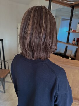 フェリア 緑地公園(FERIA) くびれボブ＊ナチュラルハイライト