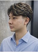 メンズ/ハイライト/白髪ぼかし/ブリーチ/白髪染め/新宿