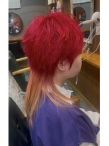 ヘアーサロン アトリエ(Hair salon ATORIE)&nbsp;ウルフヘアブリーチカラー焚石カラー