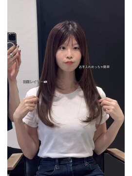 カノイ 銀座中央通り(KANOI) 立体感韓国レイヤー/うる艶縮毛矯正！