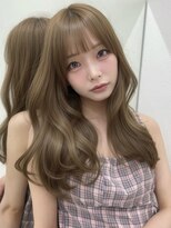アイトーキョーエス 渋谷(AI TOKYO S)&nbsp;ブリーチなしダブルカラーヘーゼルベージュ透明感ロングレイヤー