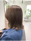 【髪質改善カラー×外はねミディアム】札幌駅美容室美髪髪質改善