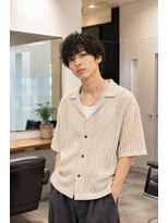 MEN's Baguz MEN'Sカット/ MEN'Sパーマ/ MEN'Sカラー 韓国風スパイラルパーマ無造作マッシュ束感メンズ