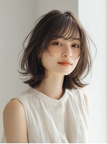 コトン(COTON) ハッシュカット/グレージュ/デザインカラー/浜町