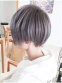 原宿表参道 前下がりツーブロック☆ホワイトアッシュグレージュ