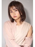 石原さとみ風20代30代40代◎小顔 レイヤー外ハネストレートボブ