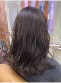 【ORO】パープルアッシュミディアムウェーブ　浅見