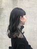 [顔まわりのポイント]インナーカラー＋全体艶カラー＋トリートメント ￥14300