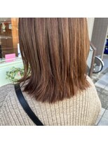 アルマヘアー(Alma hair by murasaki)&nbsp;◎切りっぱなしセミディのベージュカラー◎