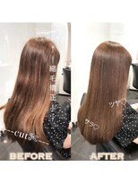 ラブクロムトーキョー オモテサンドウ(LOVECHROME OMOTESANDO)&nbsp;ツヤ髪ストレート縮毛矯正☆髪質改善メルティカラー