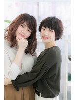 ミック ヘアアンドメイク アップ 駒込店(miq Hair&Make up)&nbsp;等身大の大人ガーリー”くせ毛風美シルエット”b1