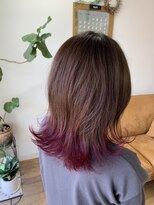 エルフゥ(Elle fou)&nbsp;ピンクすそカラー