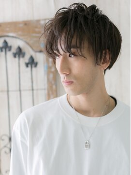 モッズヘア メン 南越谷南口店(mod's hair men) 透けバングで優し気ナチュラル束感ウェットスタイルS南越谷