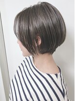 モリオフロムロンドン 原宿本店(morio from London)&nbsp;【morio原宿】丸みショートボブ前髪ありオリーブベージュ