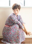 【mute原宿】オン眉フレンチショート×アッシュブラウン