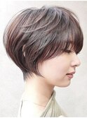 大人ショート大人ショート/前髪長めショート/上品ショート/