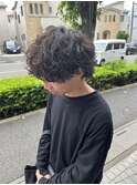 MEN’S HAIRハイライトマッシュパーマ〈理容室〉東浦和メンズ