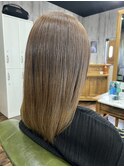ベージュ×髪質改善メテオカラー