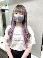 ディア(.eer) インナーカラー風シールエクステ80枚☆ラベンダーパープル