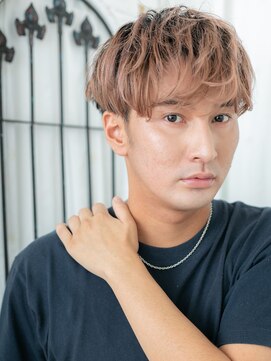 モッズヘア メン 南越谷南口店(mod's hair men) 無造作に決める！明るめカラーのラウンドマッシュC南越谷