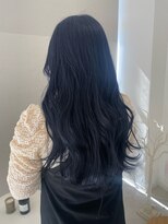コト 福井大和田店(coto) 福井　ブリーチなし　ネイビーブルーカラー　学生　髪質改善