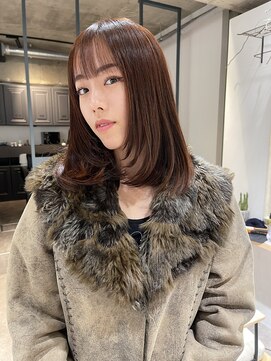 ゼストカロン(ZEST Kalon) オレンジブラウン レイヤーカット ミディアムレイヤー 【ibu】