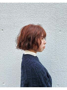 グラムヘアデザイン(g. hair design) 《テラコッタオレンジとパーマ》