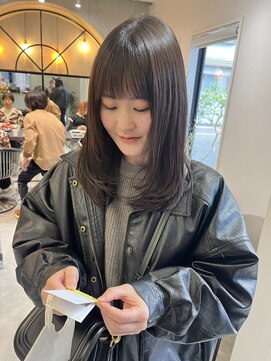 ロンドエニカ 大宮(Lond enika) レイヤーボブブリーチなしダブルカラーレッド[大宮]