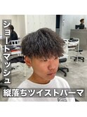 ツイストパーマ/マッシュ/ショート/ツーブロック
