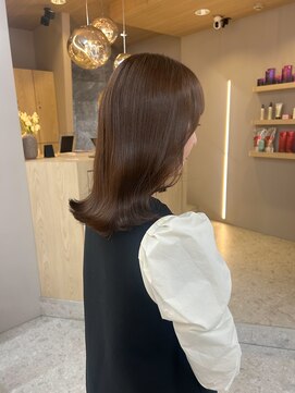 ボタン テンジン(VOTAN tenjin) チョコレートカラー/艶髪/顔周りカット/天神韓国ヘア