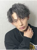 波巻きスパイラルパーマツイストスパイラルパーマメンズマッシュ