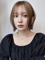 ラフ 新宿(Laff)&nbsp;外はねボブ×ショコラアッシュ【束感/ヘルシースタイル/新宿】