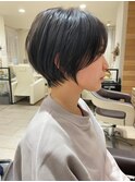 綺麗めショート/ブルーブラック