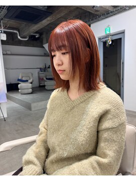 シアー(siar) オレンジカラー　アプリコットオレンジ