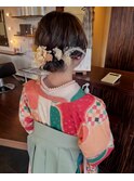 卒業式ヘアセット