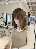 くびれショートボブ40代50代グレイカラー白髪染め白髪ぼかし